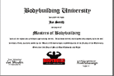 Bodybuilding University Certificate
