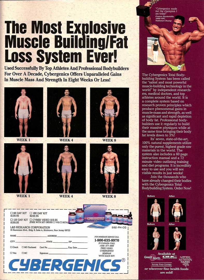 bodybuilding supplements in the 1990s