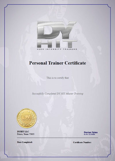HIT Personal Trainer Certification Program