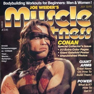 muscle magazines